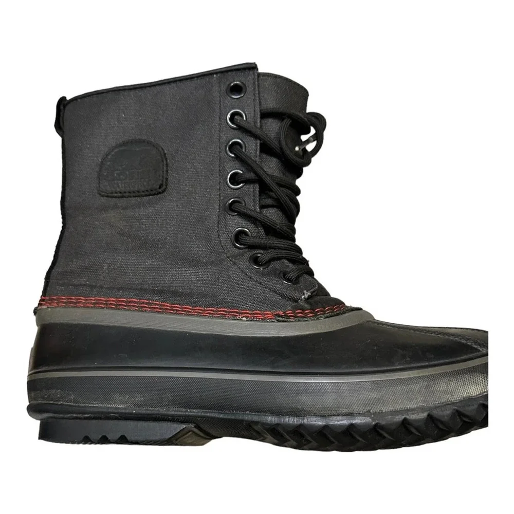 Sorel Men's 1964 Premium T CVS‎ Boot Black/Sail Red 8